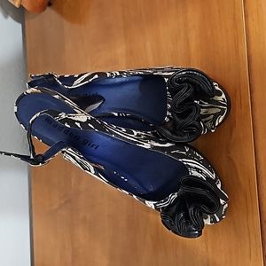 Madden Girl black and white peep toe heels